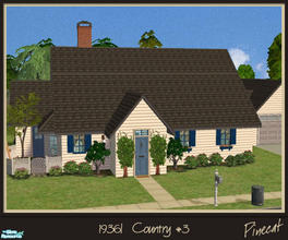 Sims 2 — 1936! Country Home #3, furnished by Pinecat — Another home from the Hartford development in 1936! This one came
