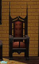 Sims 2 — Claws of Darkness Toddler Nursery - Highchair by Simaddict99 — basic toddler bed. Uses Maxis evil witch throne