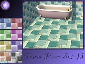 Sims 2 — D2DTetris Floor Set II by D2Diamond — Nine designer walls for your home. Look for the matching floors, in