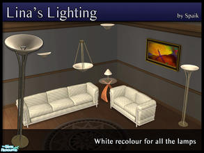 Sims 2 — Lina\'s Lighting - REC3 by Spaik — Recolour of the floor lamp, that works for all the lamps in the set.