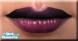 Sims 2 — Kat lips - Purple by katelys — 