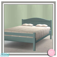Sims 2 — End To Coffee Morrissey DoubleBed Frame LtBlue by DOT — End To Coffee. Morrissey DoubleBed Frame LtBlue. Maxis