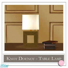 Sims 2 — KnotDoenot Table Lamp Brass by DOT — KnotDoenot Table Lamp Brass. 1 MESH Plus Recolors. Sims 2 by DOT of The