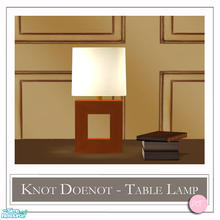 Sims 2 — KnotDoenot Table Lamp Orange by DOT — KnotDoenot Table Lamp Orange. 1 MESH Plus Recolors. Sims 2 by DOT of The
