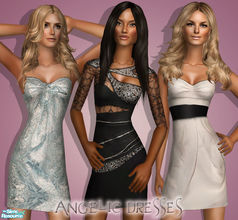 Sims 2 — Angelic dresses by b-bettina — This set contains 3 fashionable mini dresses that were worn by the sexy VS angels