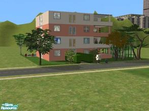 Sims 2 — Easton Place. by luckyoyo — This Lot has 4 Apartments each with 2 Double Bedrooms with Closets, Bathroom, Lounge