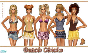Sims 2 — Beach Chicks by Harmonia — 