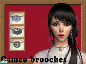 Sims 2 — Cameo brooches by agapi_r — cameo