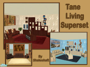 Sims 2 — Tane Living - Superset by Shakeshaft — A collection of all the Tane Living sets all in one convenient