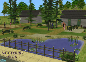 Sims 2 — Woodbury Park by Degera — A great place for the family to spend the day. Woodbury Park features a lovely fishing