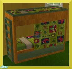 Sims 2 — Imagination Bedroom- Elmo- Bed by mom_of2boyz — Imagination bedroom RC- Elmo. The painting is from her Marua