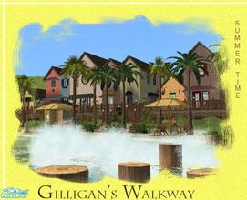 Sims 2 — Gilligans Walkway by iZazu — Great place to meet people on Summer Vacation! Bring the whole family to this busy