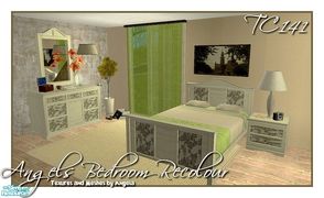 Sims 2 — TC141 Angels Bedroom Recolour by Angela — TC141 recolour of my Angels Bedroom. Please don\'t forget the meshes.