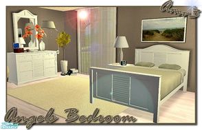 Sims 2 — Angels Bedroom by Angela — A new Masterbedroom in Neutral colours, Set contains: Bed with Changeble
