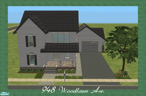 Sims 2 — 948 Woodlawn Ave. by Degera — Requested by a friend, 948 Woodlawn Ave is the house her grandparents lived in