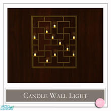Sims 2 — Candle Wall Light Brass by DOT — Candle Wall Light Brass. 1 MESH Plus Recolors. Sims 2 by DOT of The Sims