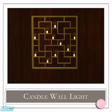 Sims 2 — Candle Wall Light Gold by DOT — Candle Wall Light Gold. 1 MESH Plus Recolors. Sims 2 by DOT of The Sims