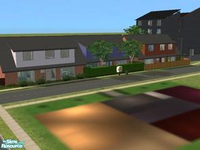Sims 2 — 8 Easton Place. by luckyoyo — This Lot has 3 Apartments with Hall, Lounge, Kitchen, Dining Room, Down Stairs