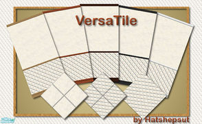 Sims 2 — VersaTile Wall & Floor Set by hatshepsut — A set of easy to use tiled walls and floors