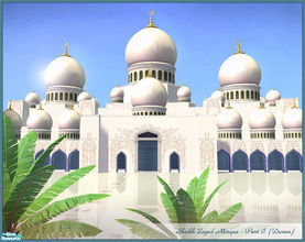 Sims 2 — Sheikh Zayed Mosque - Part I. (Domes) by senemm — A set of 5 different sized glistening domes inspired by Abu