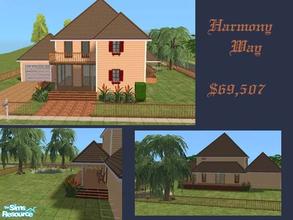 Sims 2 — Harmony Way by ataylor69 — A lovely three bedroom beach style home! Master bedroom downstairs with bath, great