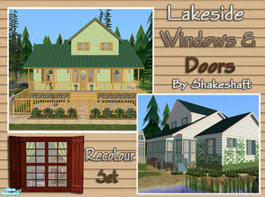 Sims 2 — Lakeside Windows and Doors: Recolour Set by Shakeshaft — A recolour set of the Lakeside Windows and Doors, set