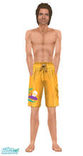 Sims 1 — Boys To Men 1 by frisbud — Maxis boy\'s swimwear converted to adult males. For buyable use only so Hot Date is