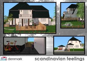 Sims 2 — SF Egelund by Elut — The first of the Danish inspired lots. 2 storey house with a beautiful garden and
