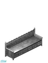 Sims 1 — The Silver Years Gothic Revival Bench by MasterCrimson_19 — The Silver Years Bench, color changed for a spooky