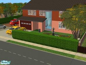 Sims 2 — 9 Easton Place. by luckyoyo — This Lot is a split level house with a Lounge, Kitchen, Dining Room, Study,