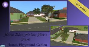 Sims 2 — Horse Shoe Mobile Home Park *Furnished* by D2Diamond — Four homes ready for small families or singles looking