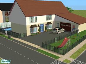 Sims 2 — 12 Easton Place. by luckyoyo — This Lot has 3 Bedrooms with Closets, 3 Bathrooms, Kitchen/Diner, Large Lounge,