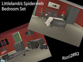 Sims 2 — Littlelamb\'s Spiderweb Set by TheNumbersWoman — By request from littlelamb. Actually littlelamb only wanted