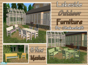 Sims 2 — Lakeside Outdoor Furniture by Shakeshaft — A set of outdoor furniture to match the Lakeside Sets, included in