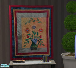 Sims 2 — Spring Themed Quilts - Flower Vase by Simaddict99 — vase with spring time flowers