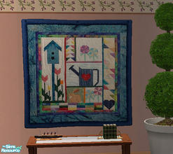 Sims 2 — Spring Themed Quilts - Gardening by Simaddict99 — gardening themed quilt
