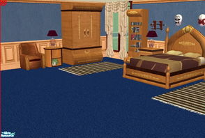 Sims 2 — Canterbury Bedroom-Gentlemen by ead425 — This set is a recolor of my Canterbury Bedroom Meshes. It contains