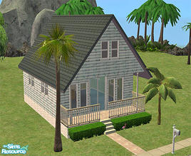 Sims 2 — Beach Bungalow 1 by agaliha5 — You can by this vacation home for only $9690! This studio bungalow is perfect for