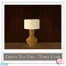 Sims 2 — Green Tea Urn Table Lamp Golden by DOT — Green Tea Urn Table Lamp Golden. 1 Mesh Plus Recolors. Sims 2 by DOT of