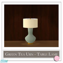 Sims 2 — Green Tea Urn Table Lamp Sage by DOT — Green Tea Urn Table Lamp Sage. 1 Mesh Plus Recolors. Sims 2 by DOT of The