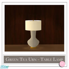 Sims 2 — Green Tea Urn Table Lamp CreamTri by DOT — Green Tea Urn Table Lamp Cream Tri. 1 Mesh Plus Recolors. Sims 2 by