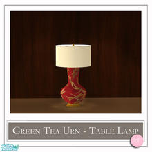 Sims 2 — Green Tea Urn Table Lamp Dragon by DOT — Green Tea Urn Table Lamp Dragon. 1 Mesh Plus Recolors. Sims 2 by DOT of
