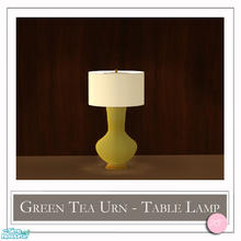 Sims 2 — Green Tea Urn Table Lamp Yellow by DOT — Green Tea Urn Table Lamp Yellow. 1 Mesh Plus Recolors. Sims 2 by DOT of
