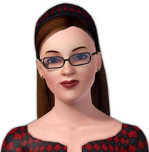 Sims 3 — Aki Marie Ross by Vanilla Sim — "''Welcome to the 6 O'Clock News with Aki Ross!"'' Aki dreams of