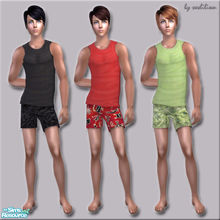 Sims 2 — Underwears & Sleepwears by sosliliom — No EP ~ NO MESH! ~ Set for adults, young adults and elders. ~ Happy