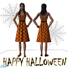 Sims 2 — Adult Halloween dress by giasims — Adult Halloween dress