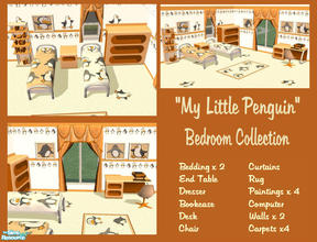 Sims 2 — \'My Little Penguin\' Bedroom Collection by shadow66 — Another in my \'My Little Bedroom\' series - this time