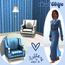 Sims 3 — HeartStripesSolfal0906 by solfal — A traditional pattern with a modern touch