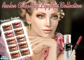 Sims 2 — VF Revlon Colorstay Lipstick Collection by fortunecookie1 — Inspired by Revlon\'s Colorstay Lipstick, here are