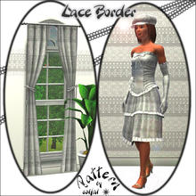 Sims 3 — Lace Border by solfal — Lace pattern for a romantic look. Use it as a border on the border on the middle